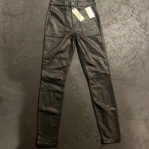 sanctuary standard surplus waxed jeans black
